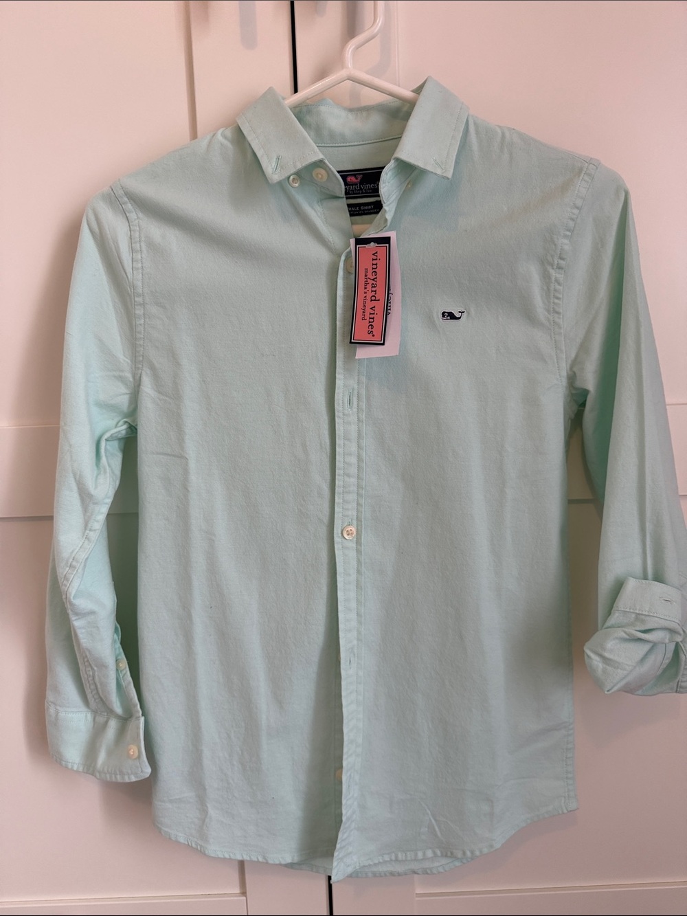 Vineyard Vines NWT boys “Crystal Blue” Button-Down Shirt